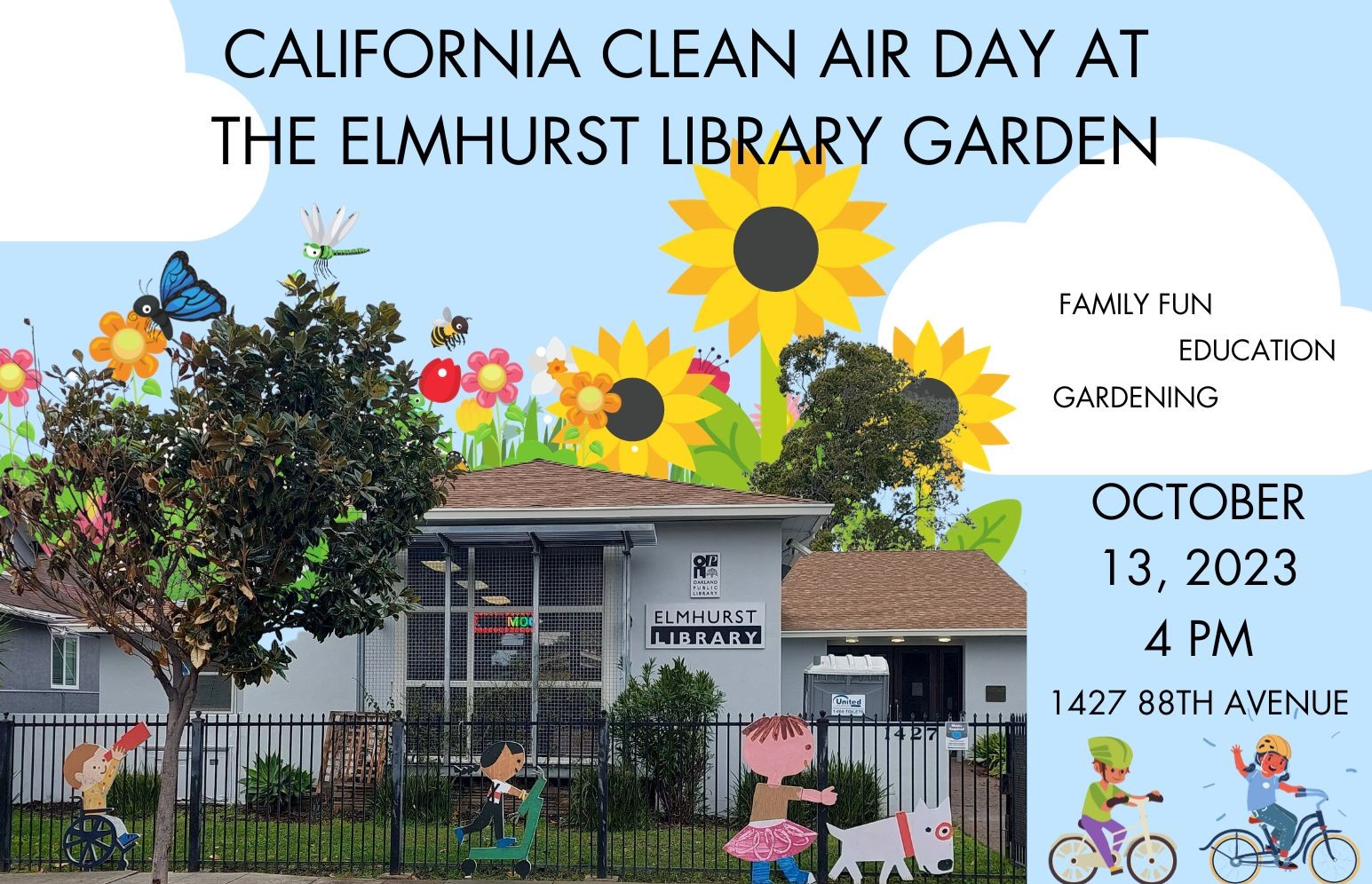 California Clean Air Day at The Elmhurst Library Garden