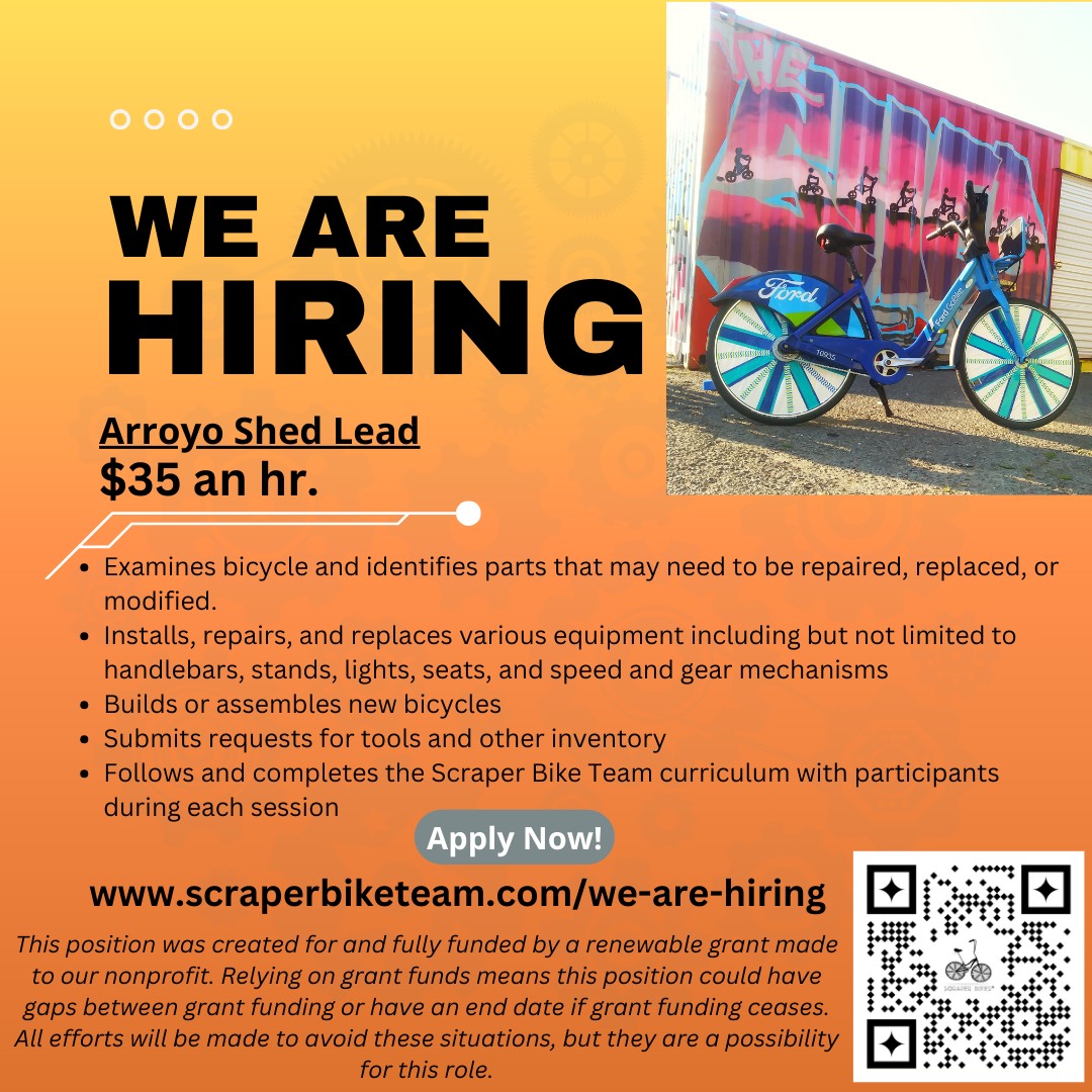 Scraper Bike Team is hiring for two new positions! • The Original 